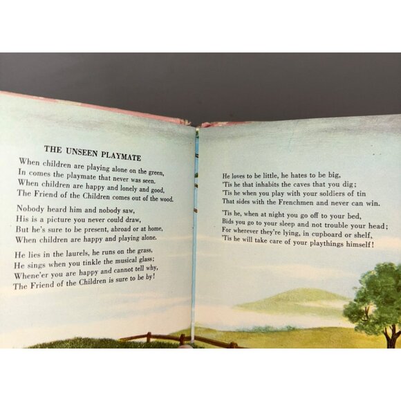 A Childs Garden Of Verses By Robert Louis Stevenson Set Bed & Play Time - Picture 9 of 9
